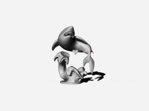 Printready shark 3D Print Model