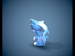 Printready shark 3D Print Model