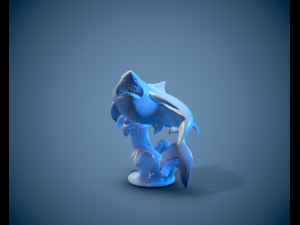 Printready shark 3D Print Model