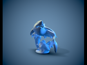 Printready shark 3D Print Model