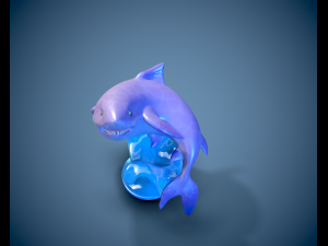 Printready shark 3D Print Model