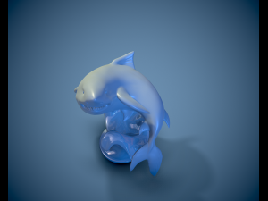 Printready shark 3D Print Model