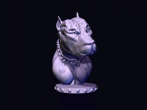 pitbull printready 3D 打印模型