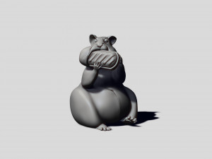 printready hamster 3d print model Modelo de Impressão 3D