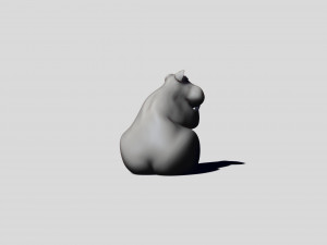 printready hamster 3d print model Modelo de Impressão 3D