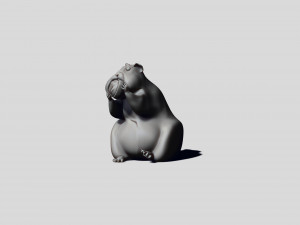 printready hamster 3d print model Modelo de Impressão 3D