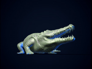 Crocodile printready 3D Print Model