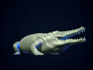 Crocodile printready 3D Print Model