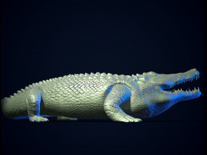 Crocodile printready 3D Print Model