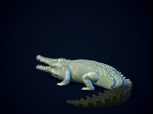 Crocodile printready 3D Print Model