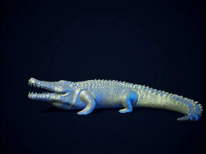 Crocodile printready 3D Print Model