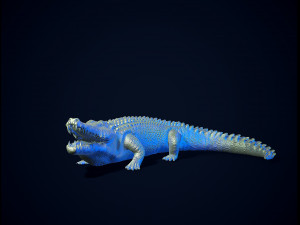 Crocodile printready 3D Print Model