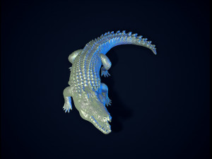 Crocodile printready 3D Print Model