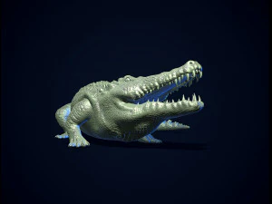 Crocodile printready 3D Print Model