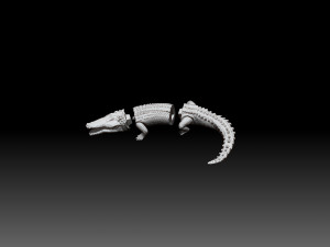 Crocodile printready 3D Print Model