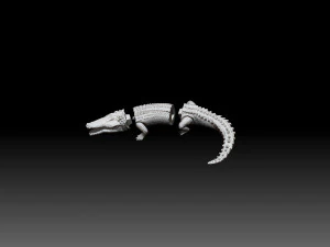 Crocodile printready 3D Print Model
