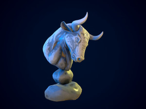 bull gameready 3D Model