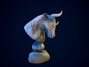 bull gameready 3D Model