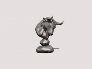 Bull printready 3D 프린트 모델