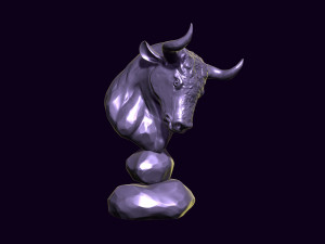 Bull printready 3D 프린트 모델