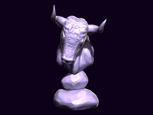 Bull printready 3D 打印模型
