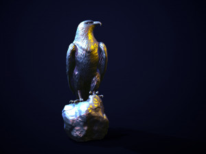 Golden eagle for 3d printing 3D 打印模型
