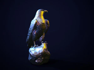 Golden eagle for 3d printing 3D Print Model