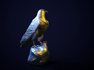 Golden eagle for 3d printing 3D 打印模型