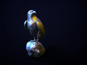 Golden eagle for 3d printing 3D 打印模型