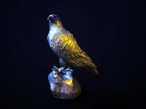 Golden eagle for 3d printing 3D Print Model