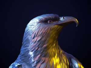 Golden eagle for 3d printing 3D 打印模型