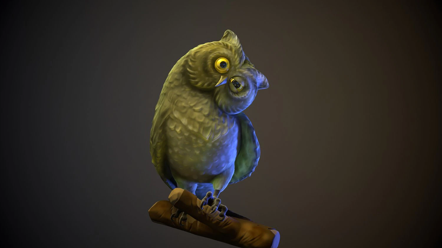 OWL printready 3D Print Model .c4d .max .obj .3ds .fbx .stl .blend 