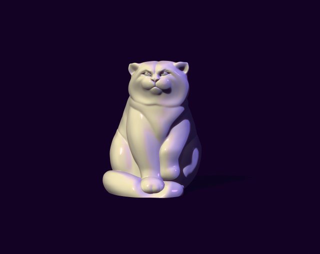 Wild cat manul toy 3D मॉडल .c4d .max .obj .3ds .fbx .stl .blend 