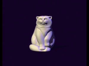 Brinquedo manul de gato selvagem Modelo 3D