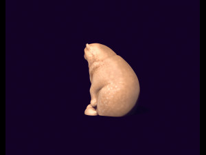 Wild cat manul toy 3D मॉडल