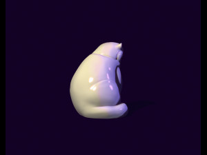 Wild cat manul toy 3D मॉडल
