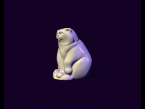 Wild cat manul toy 3D मॉडल