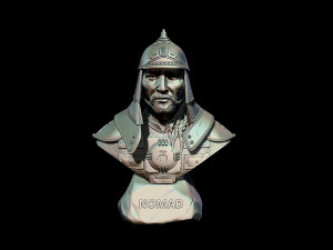 Bust of Genghis Khan 3D Print Model
