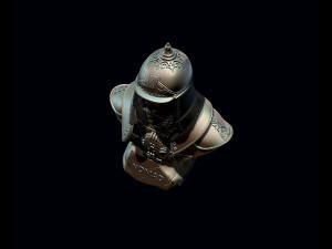 Bust of Genghis Khan 3D Print Model