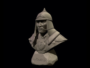 Bust of Genghis Khan 3D Print Model