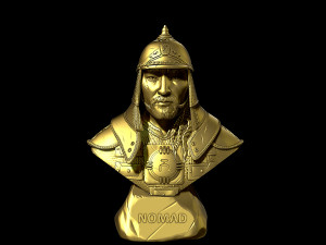 Bust of Genghis Khan 3D Print Model
