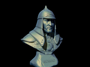 Bust of Genghis Khan 3D Print Model