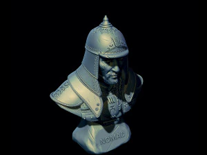 Bust of Genghis Khan 3D Print Model