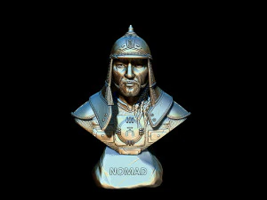 Bust of Genghis Khan 3D Print Model