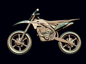 Moto de carreras Suzuki rmz-250 Modelo de impresión 3D