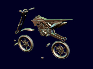 Racing motorcycle Suzuki rmz-250 Modello di stampa 3D