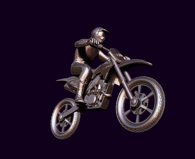 Racer and motorcycle Modelo de Impressão 3D .c4d .max .obj .3ds .fbx .stl .blend 