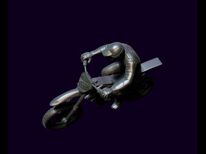 Racer and motorcycle Modelo de Impressão 3D