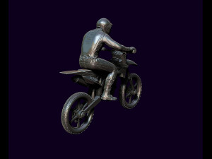 Racer and motorcycle Modelo de Impressão 3D