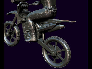 Racer and motorcycle Modelo de Impressão 3D